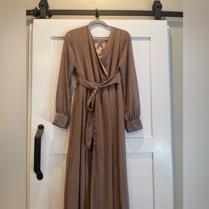 Baltic Born taupe colored dresses. Long Sleeve, never worn. New with tags.